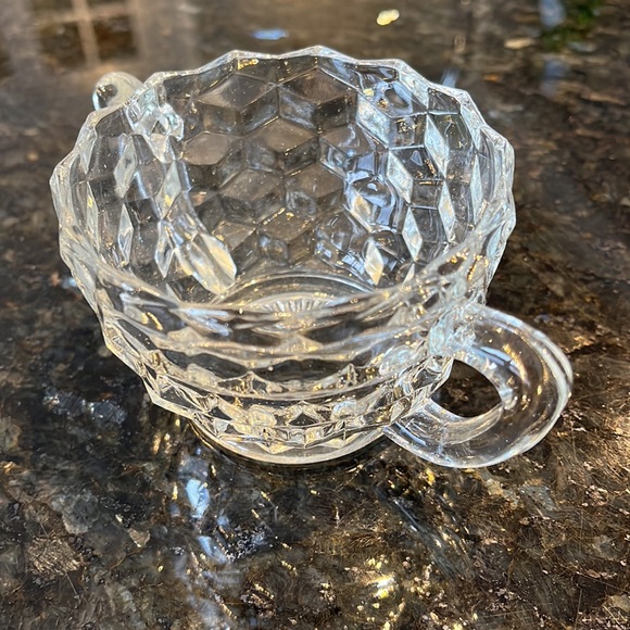 Vintage Crystal Creamer and Sugar Set - Picture 7 of 15